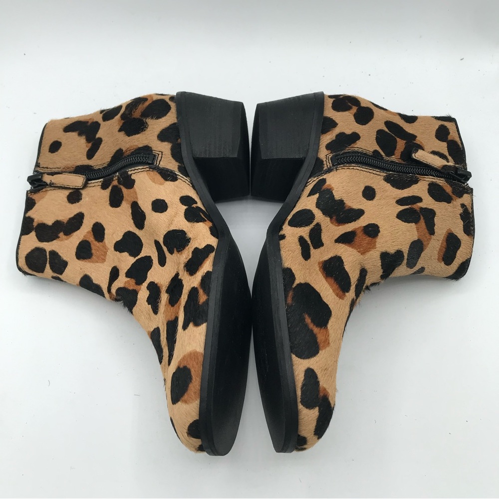 NWOB COLE HAAN Grand‎ OS Sz 6 Joanna Calf Hair Leopard Animal Print Bootie Boots - Picture 14 of 14